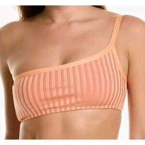 L*Space Axel Two Tone Rib Women's Swim Bikini Top Size XS NEW